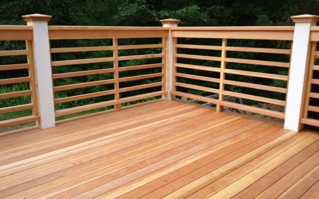 exterior back deck